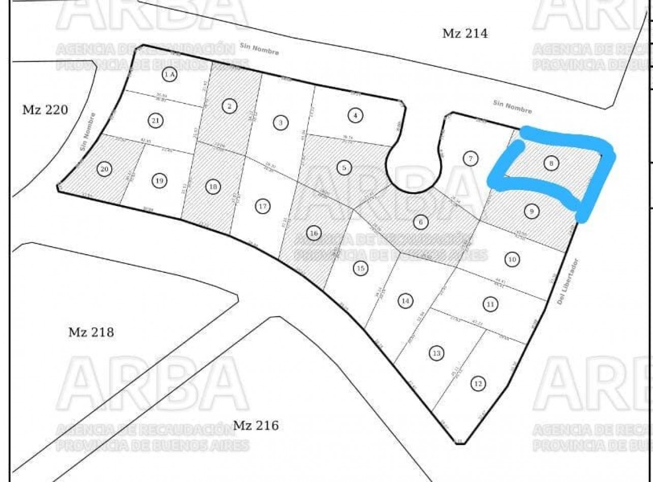 Venta de lote en Pinamar Norte sobre Libertador