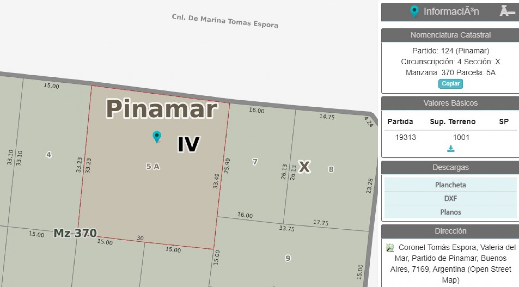 Lote multifamiliar  en Av. Espora Valeria del Mar