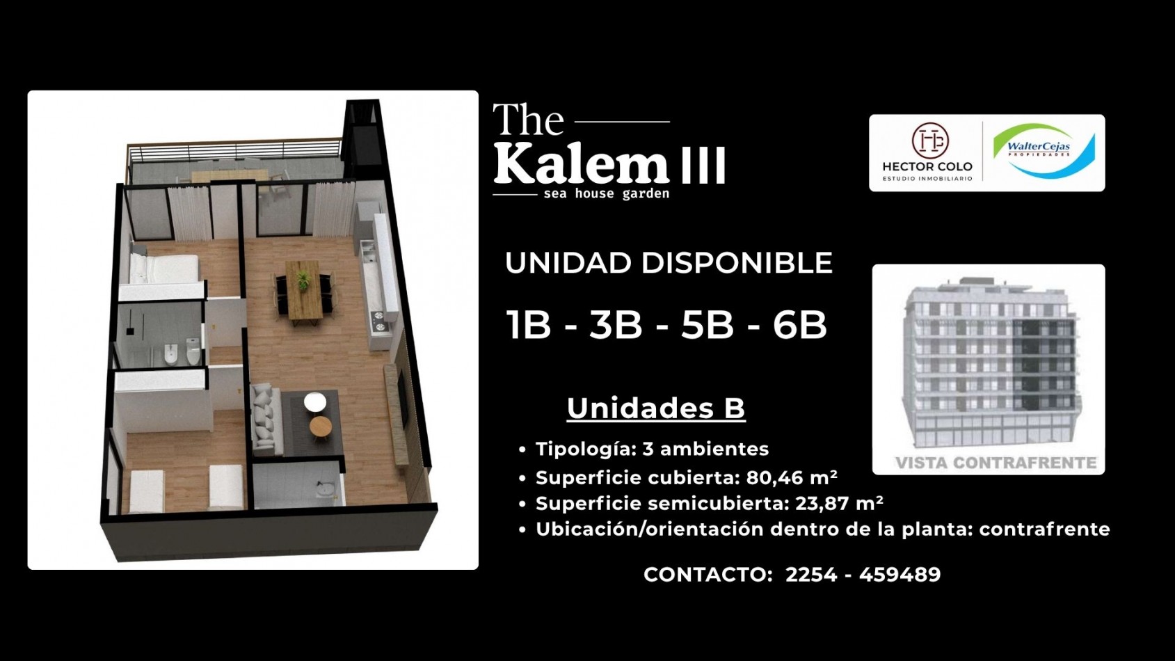 The Kalem III Bunge- Departamento 3 amb -MODELO B- POZO-