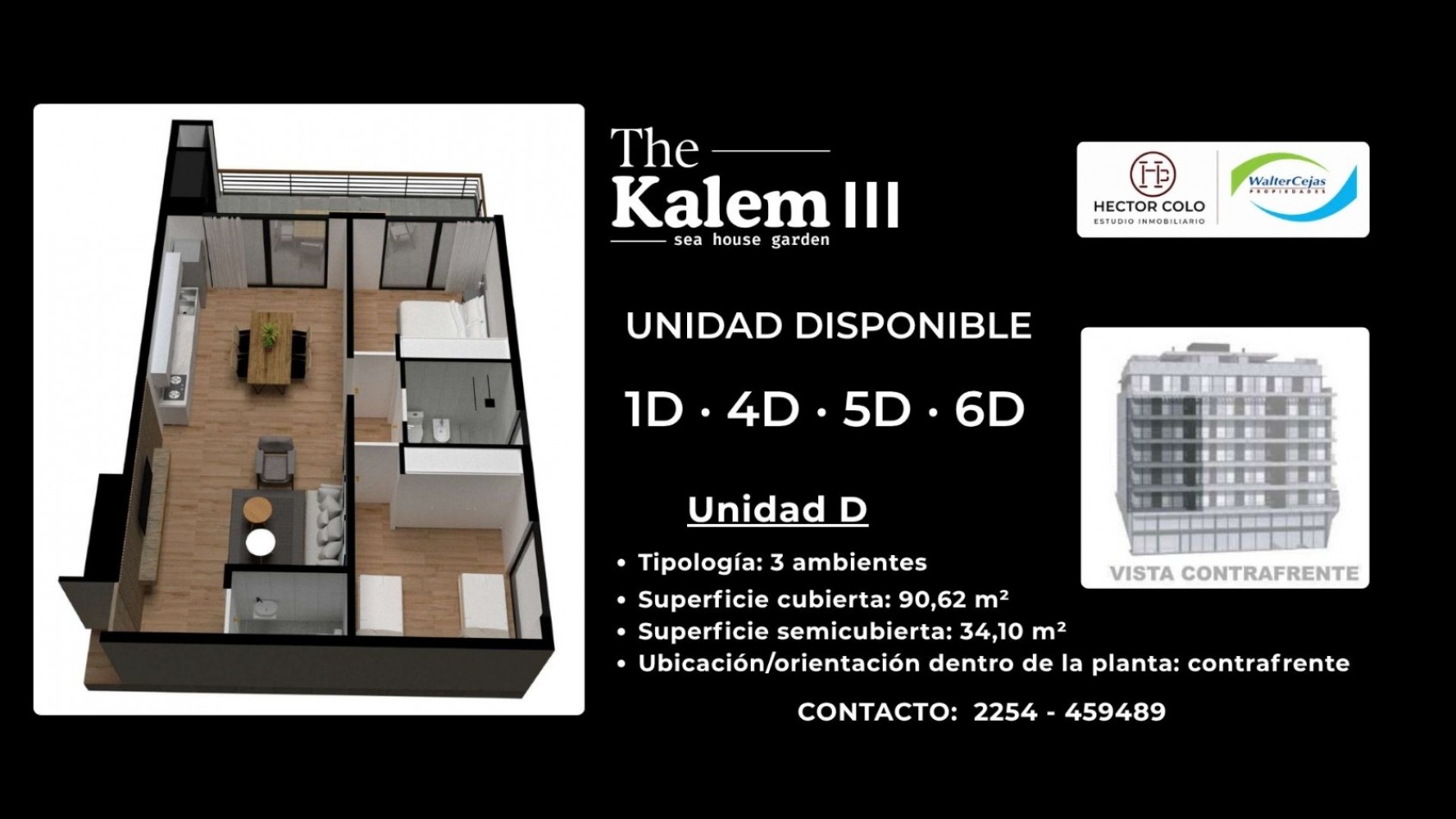 The Kalem III Bunge- Departamento 3 amb -MODELO D- POZO-