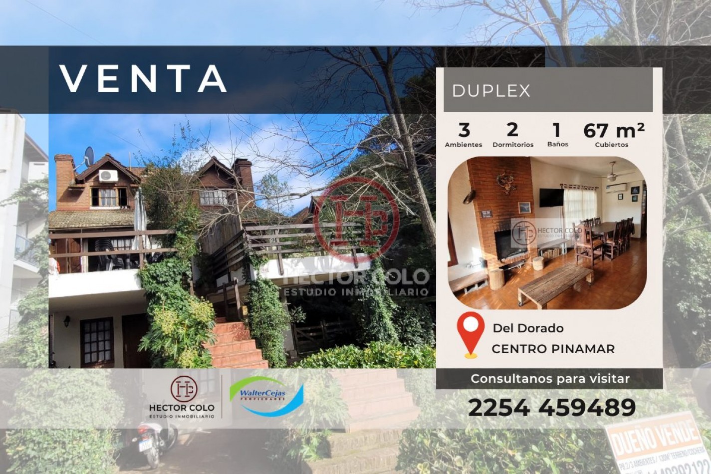 Duplex Venta 3 ambientes Pinamar