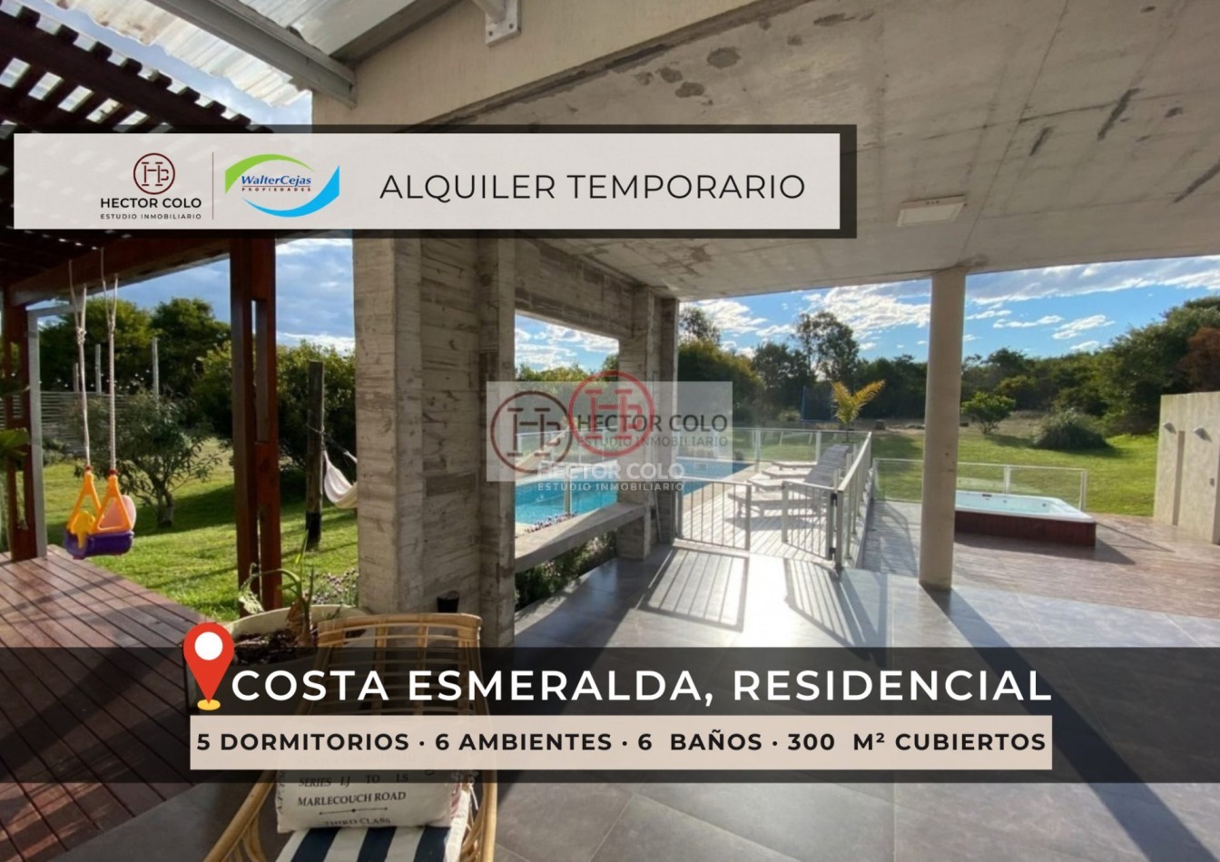 ALQUILER TEMPORAL Casa Costa Esmeralda