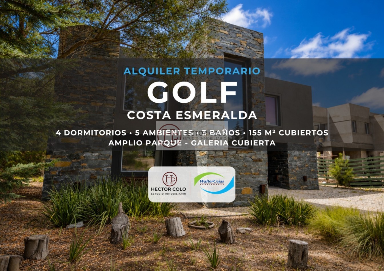 ALQUILER TEMPORAL Casa Costa Esmeralda