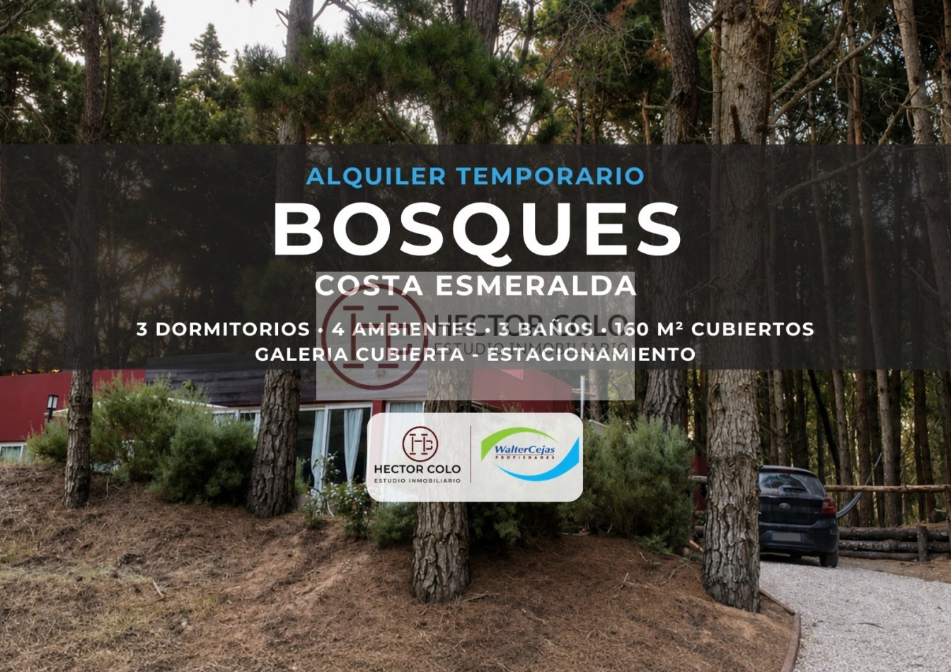 Alquiler Casa en Costa Esmeralda. Bosques 30