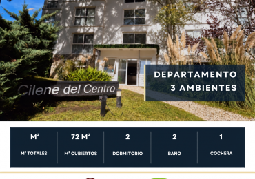Venta Departamento Carilo - 3 ambientes en Cilene Centro
