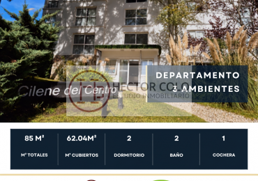 VENTA DEPARTAMENTO CARILO - 3 ambientes en Cilene Centro
