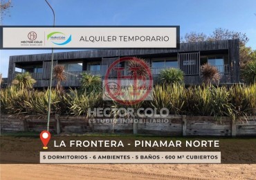 CASA CON PISCINA FRENTE AL MAR - LA FRONTERA PINAMAR NORTE -