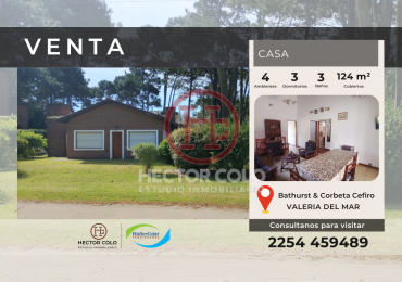 Venta casa Valeria del Mar 