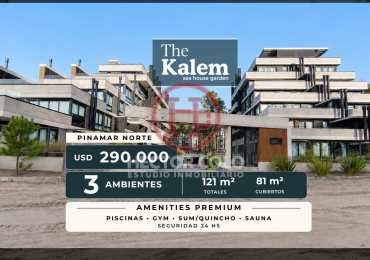 Venta Departamento Premium 3 Ambientes con Cochera - The Kalem I | Pinamar Norte